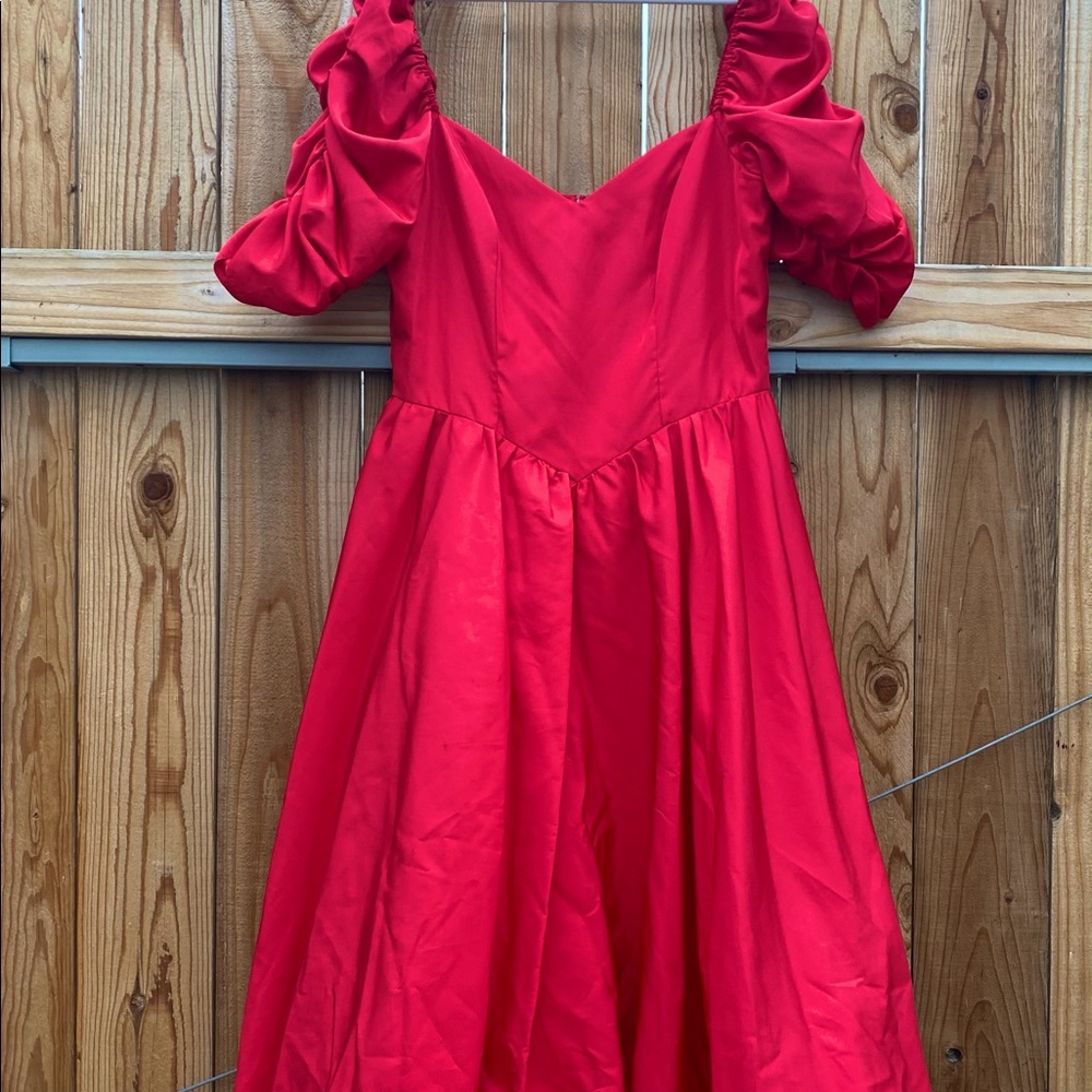 Vintage ILGWU Red Prom Dress